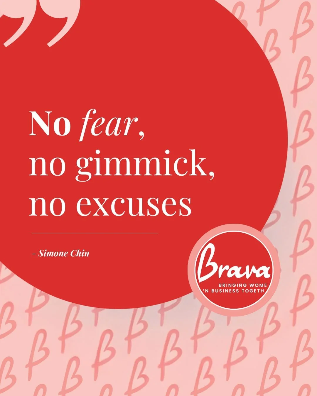 Simone’s words are a call to courage. No fluff, no fear—just truth and action.
Thank you, Simone, for your fierce clarity and strength.
Inspired by this quote?
It’s just a taste of the wisdom shared at every Brava gathering