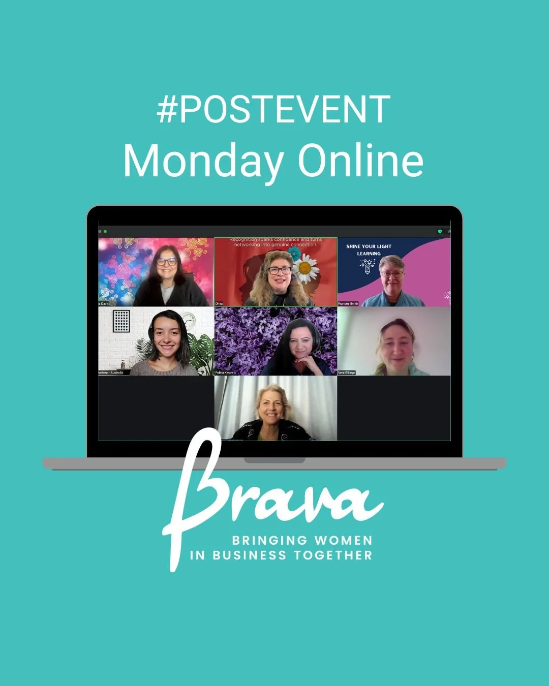 👏 A big thank you to everyone who joined yesterday!
Another fabulous and super-productive session with our amazing Brava Women Networking members! This week’s powerhouse group included an insurance broker, Google Ads & social ads expert,