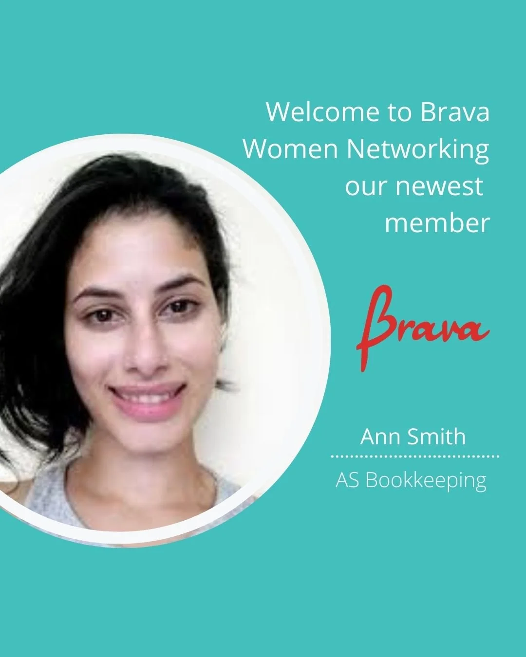 Please join us in welcoming our newest member, Ann Smith of AS Bookkeeping. We look forward to getting to know you and your business during the coming weeks. 

#networkingbusiness #bravawomeninbusiness #bravawomen #womensupportingwomen