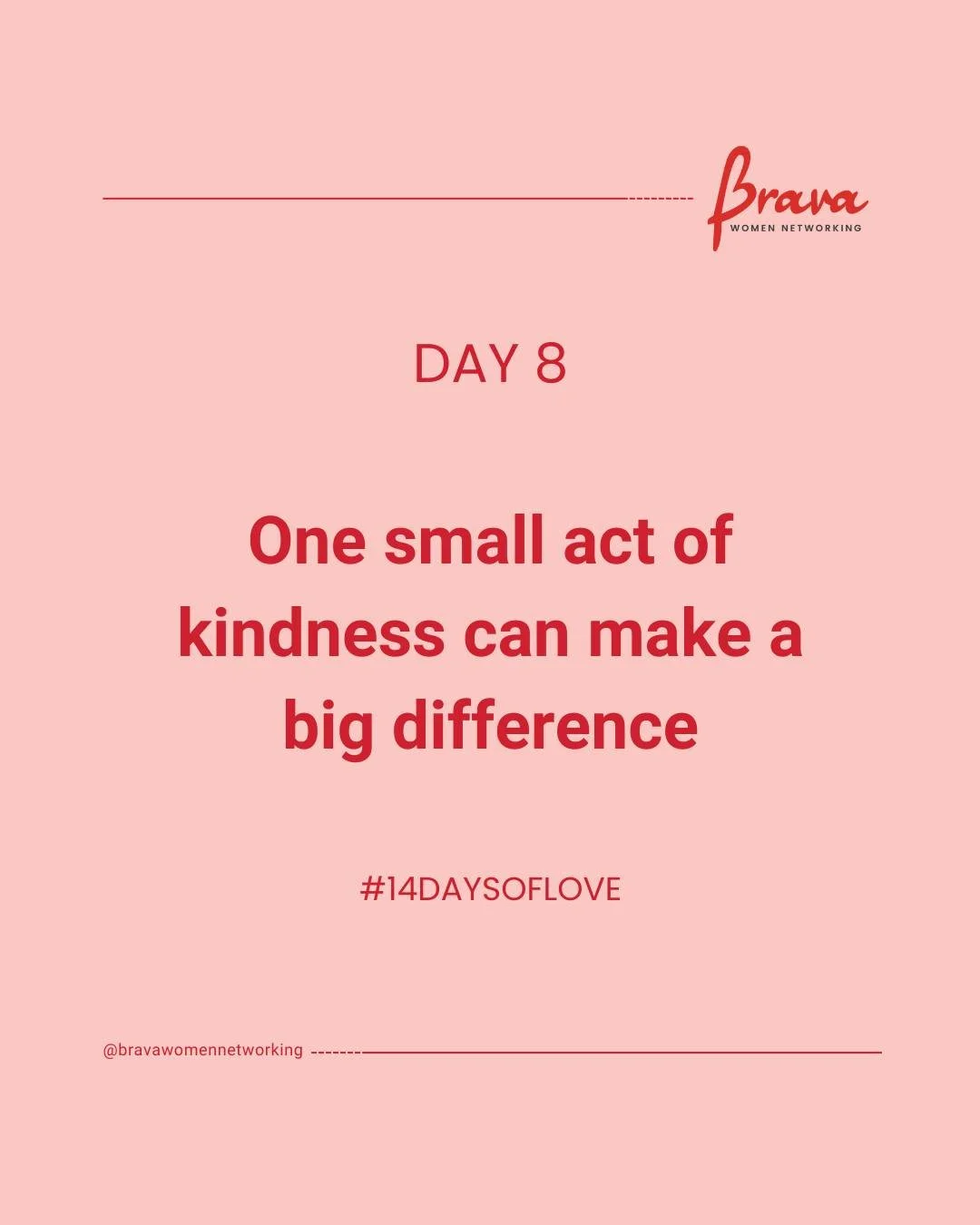 Small gestures often have the biggest impact.

Today, offer one small act of kindness in your business world. A check-in message, an introduction, a recommendation, or a moment of understanding.

If you&rsquo;d like, share what you did so we can keep