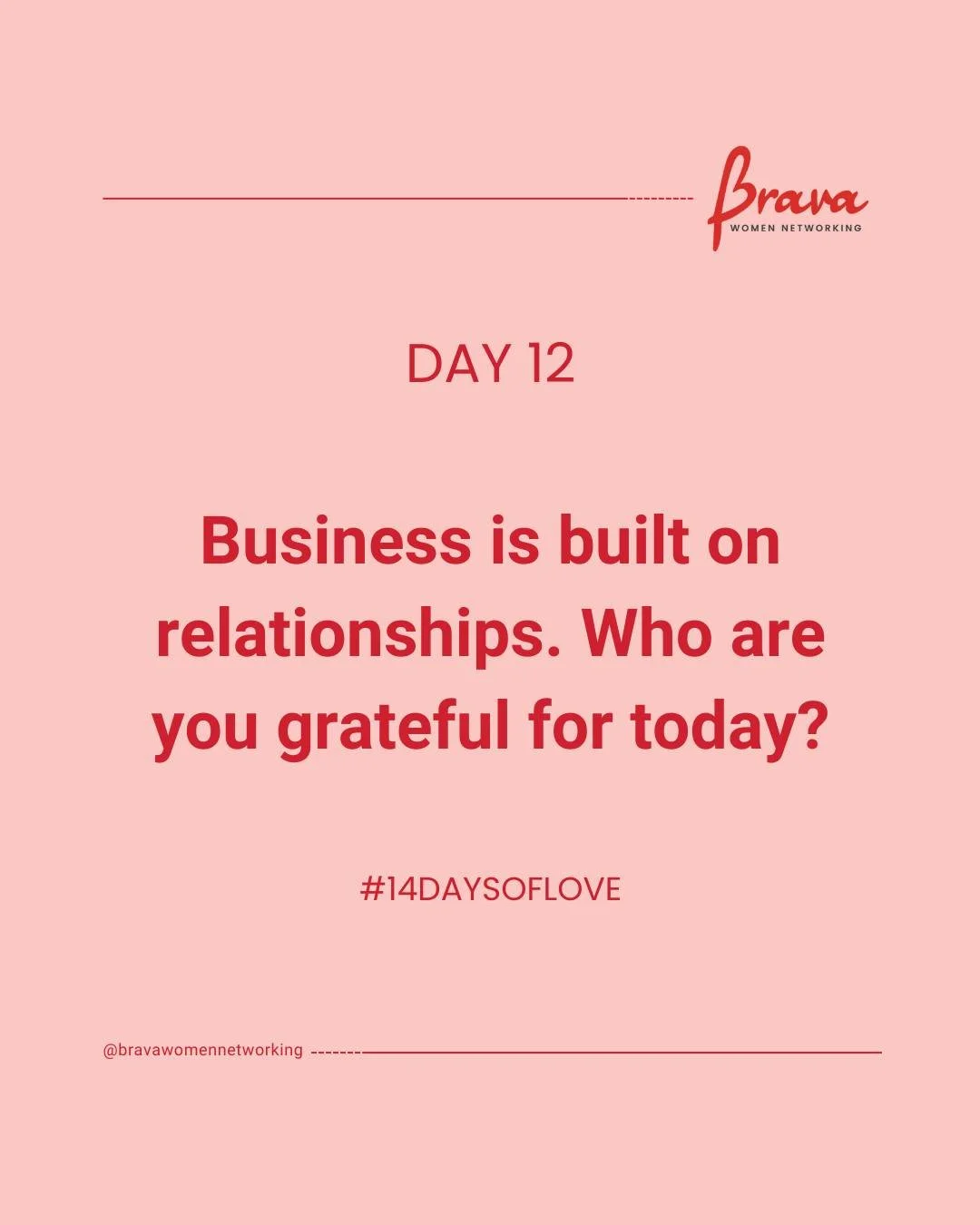 Behind every business is a network of relationships that shape it.

Today, think about someone who&rsquo;s played a meaningful role in your journey. A client, collaborator, mentor, or supporter.

Tag them here or send them a message to let them know 