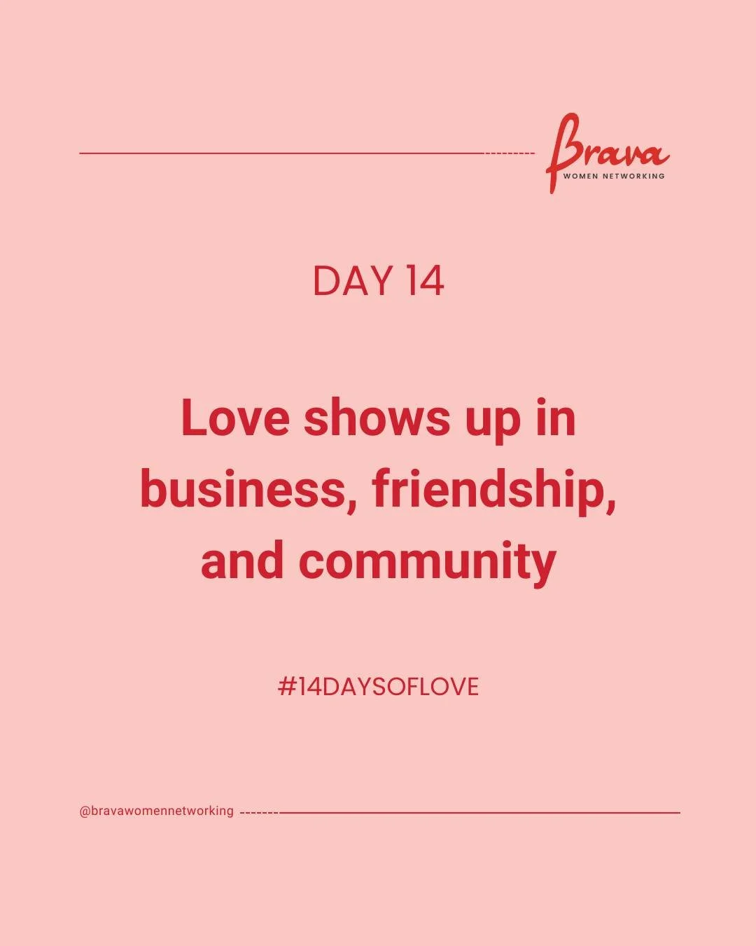 Today we&rsquo;re celebrating all forms of love, including the kind that shows up in business, friendships, and community.

Thank you for being part of these conversations over the past two weeks. Whether you commented, tagged, shared, or simply refl