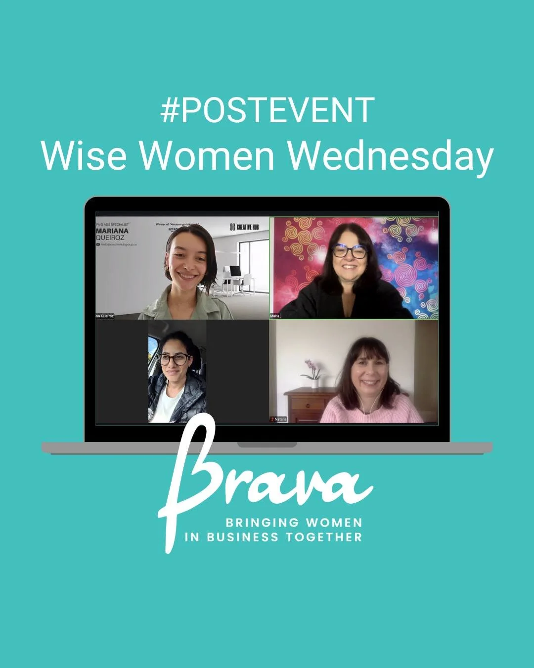 👏 A big thank you to everyone who joined us today for Wise Women Wednesday.

We had a rich and engaging conversation around AI and business, with lots of brainstorming, shared insights, and practical ideas. From exploring different tools and apps to