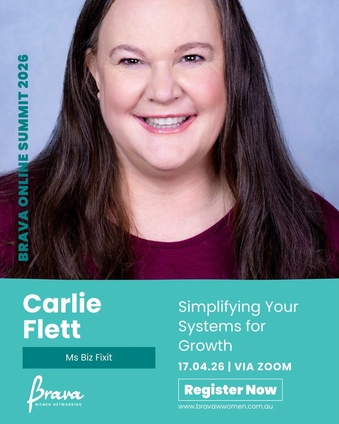 Does it sometimes feel like your business is creating more admin than it should?

Small inefficiencies can quietly take up time, energy, and focus.

At the Brava Women Online Summit, Carlie Flett, business analyst and founder of @msbizfixit, will be 