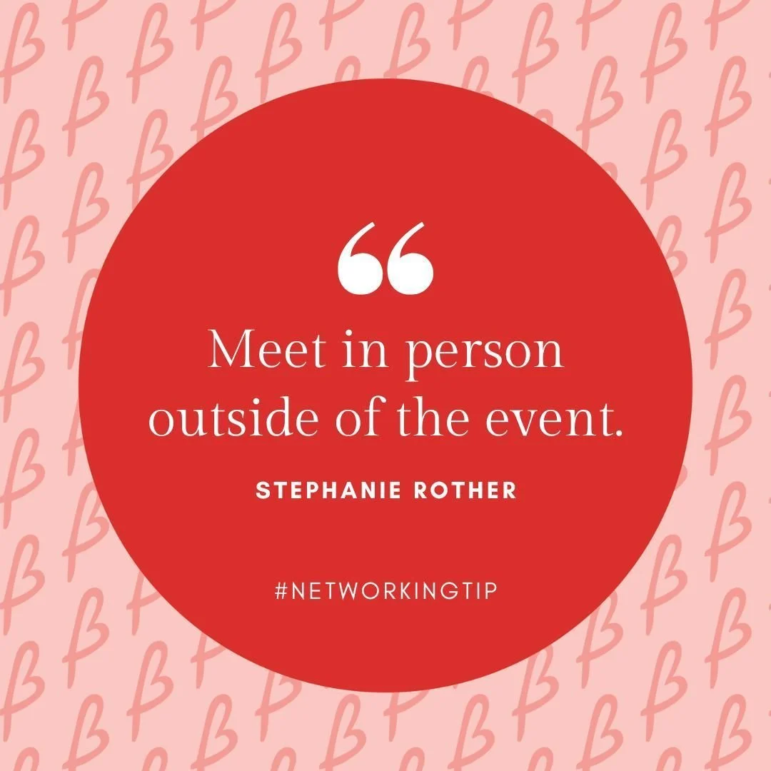 Thank you Stephanie Rother from Infinite Health Concepts for your networking tip today.

In this digital age, we often find ourselves immersed in virtual interactions and online events. But let's not forget the immense value of meeting people face-