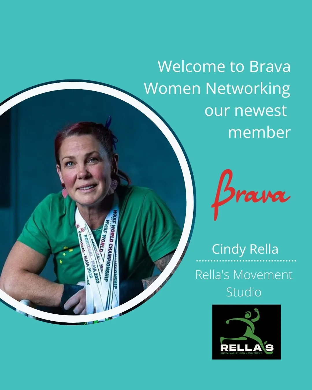 Please join us in welcoming our newest member, Cindy Rella of @rellasmovement. We look forward to getting to know you and your business during the coming weeks.

#networkingbusiness #bravawomeninbusiness #bravawomen #womensupportingwomen