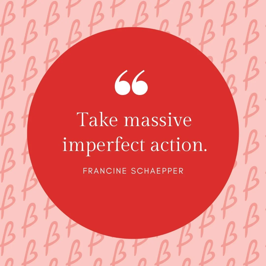 A big thank you to Francine Schaepper from Francine Schaepper Photography for her quote today.

Progress isn't about perfection, it's about momentum. Don't wait for the perfect moment or the flawless plan. Dive in, learn on the go, and watch yourse
