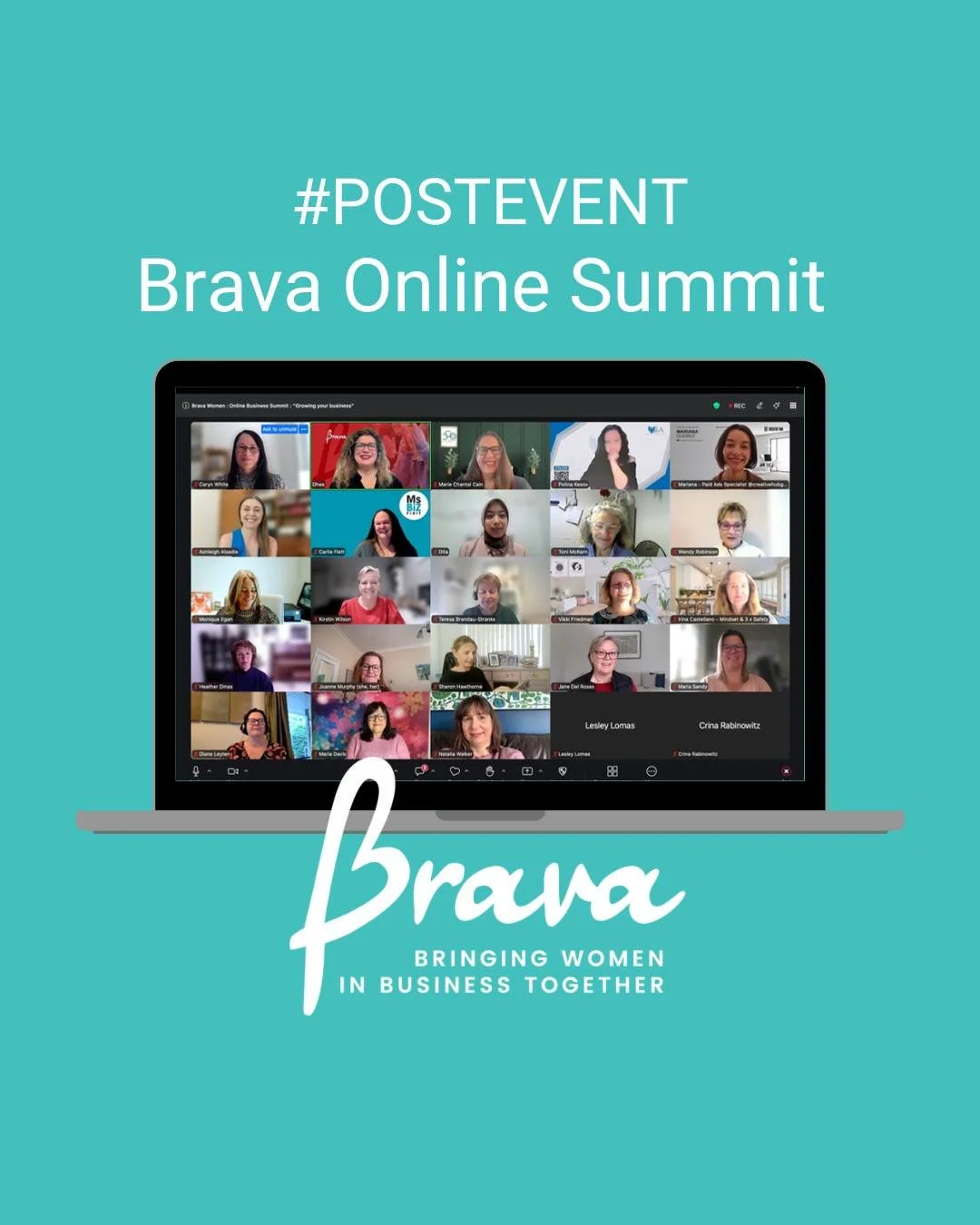 Today&rsquo;s Brava Women Online Business Summit was such a great session. 

Everything flowed really well, and it was such an engaging space to be part of.

We heard from 9 incredible speakers Chantal @quantumdriveconsulting ,Polina Kesov, Maria @ma