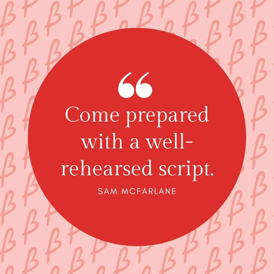 Thank you Sam McFarlane from Sam Says for today's networking tip.

Preparation is the key to confidence and success. Know your lines, understand your story, and let your passion take centre stage. 🌟📜

#womenofmelbourne #networkingbusiness #wome