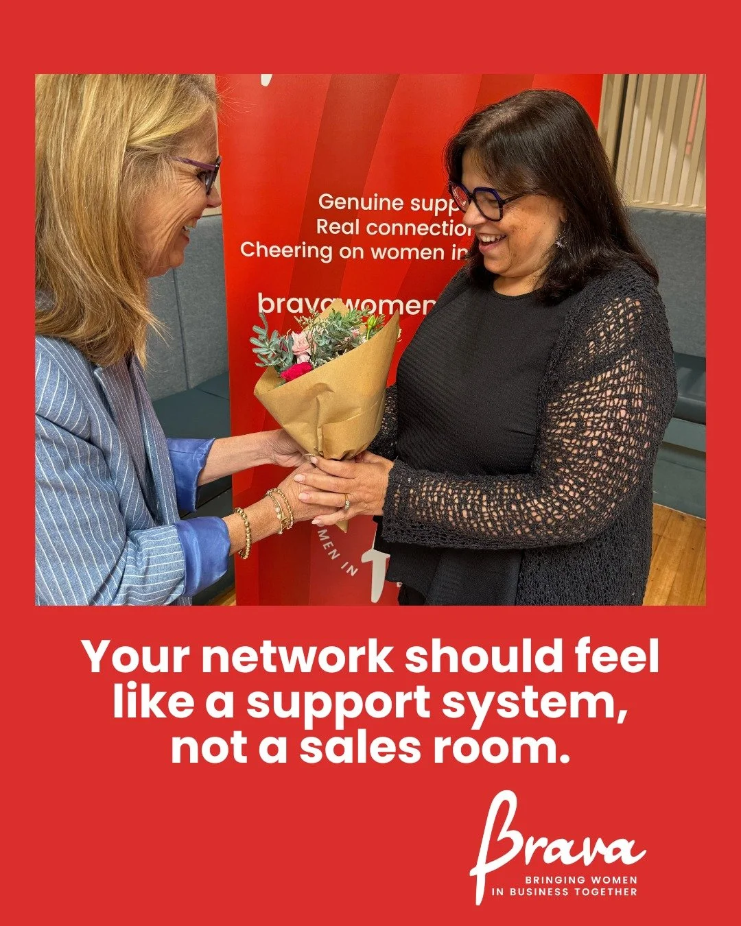 Brava is about building relationships that last years &mdash; not just exchanging business cards.

Because meaningful connections lead to meaningful opportunities.

💬 Drop your business name below so we can discover and support you.

#BravaWom