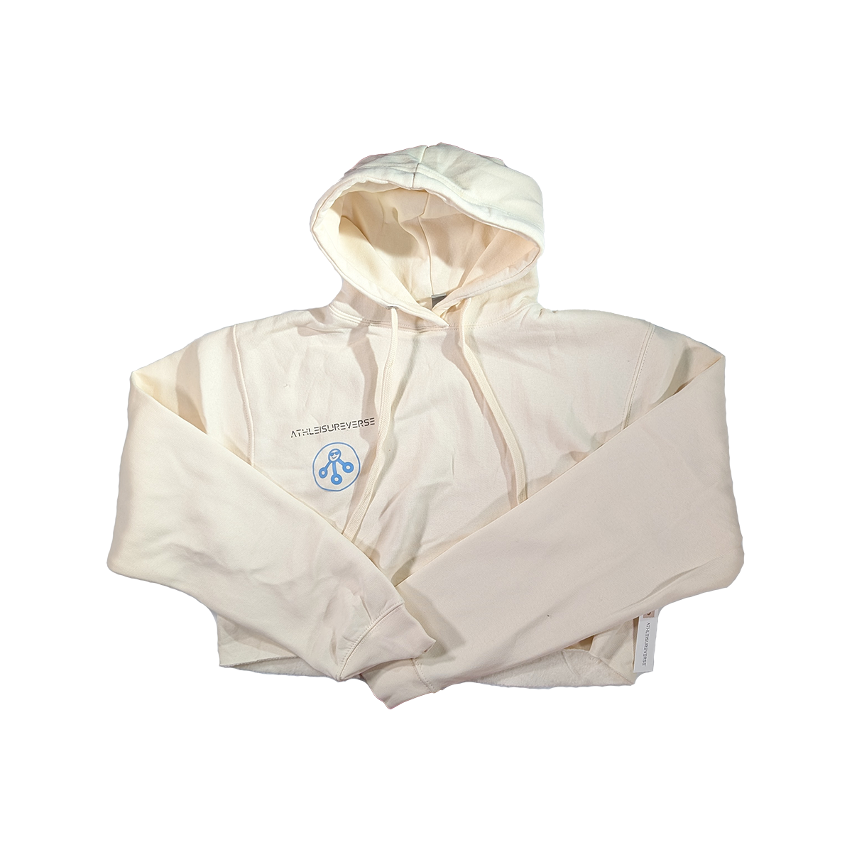 ATHLEISUREVERSE STORE CROPPED HOODIE SHORT FLEECE JOGGER SET Cream 1.png