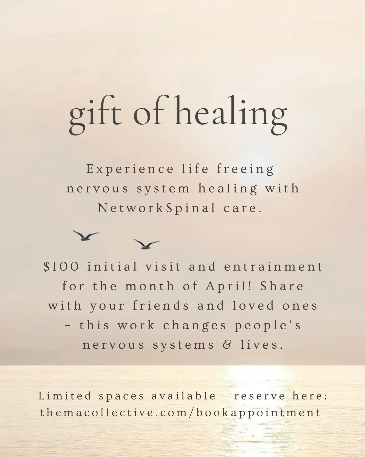 Happy Spring! To celebrate the budding trees and blossoming flowers ~ we are offering a gift of healing during April to support nervous system softening, unwinding, and sweetness of being embodied 🤍🌼