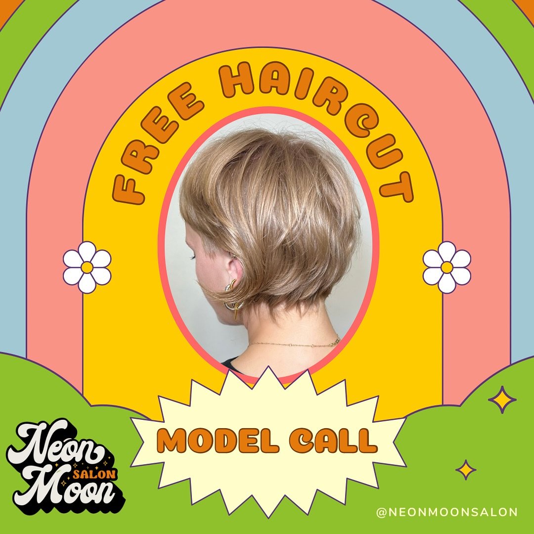 💛🧡🩵 MODEL CALL! We are looking for two haircut models for Monday May 20th at 2:15 ✂️ We will be doing a bixie cut with bangs on models with straight to wavy hair. 18+ and local to Western North Carolina. 

If interested please DM us current hair p