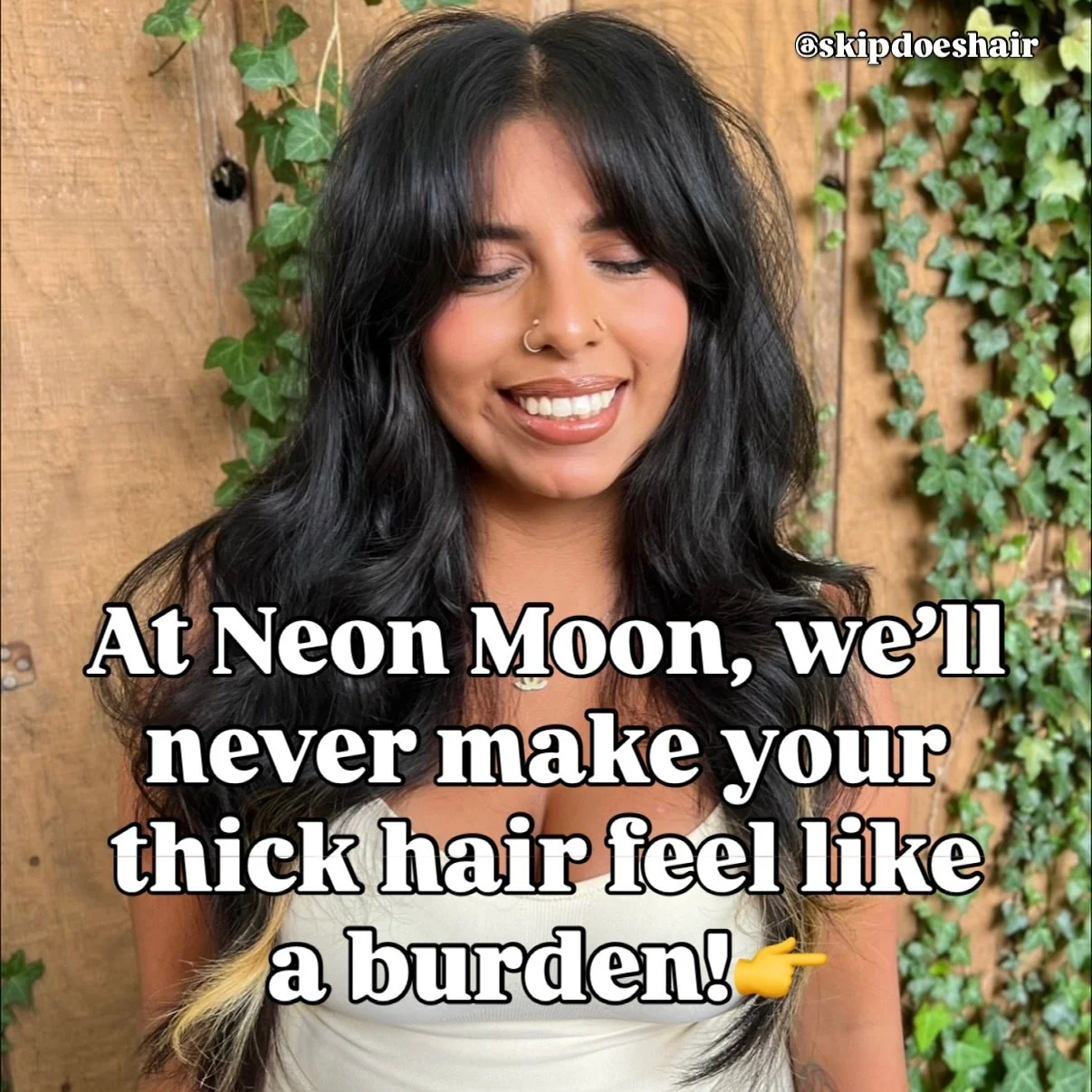 We&rsquo;ll NEVER make your thick hair feel like a burden!  No matter your texture, density, or how much hair you have - we have the training and experience to give you the cut you&rsquo;ve been dreaming of!

SWIPE to see our team&rsquo;s incredible 