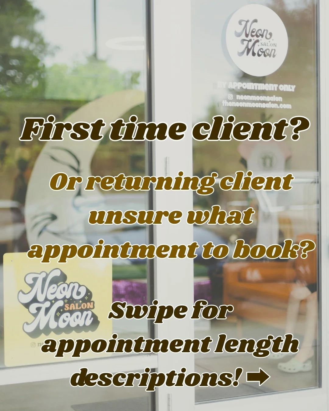 At Neon Moon Salon, we do hourly, gratuity-free pricing for transparency and to ensure enough time is booked to meet your hair goals. No more getting rushed out of the salon!

Questions?  Unsure what appointment length is right for you?  Feel free to