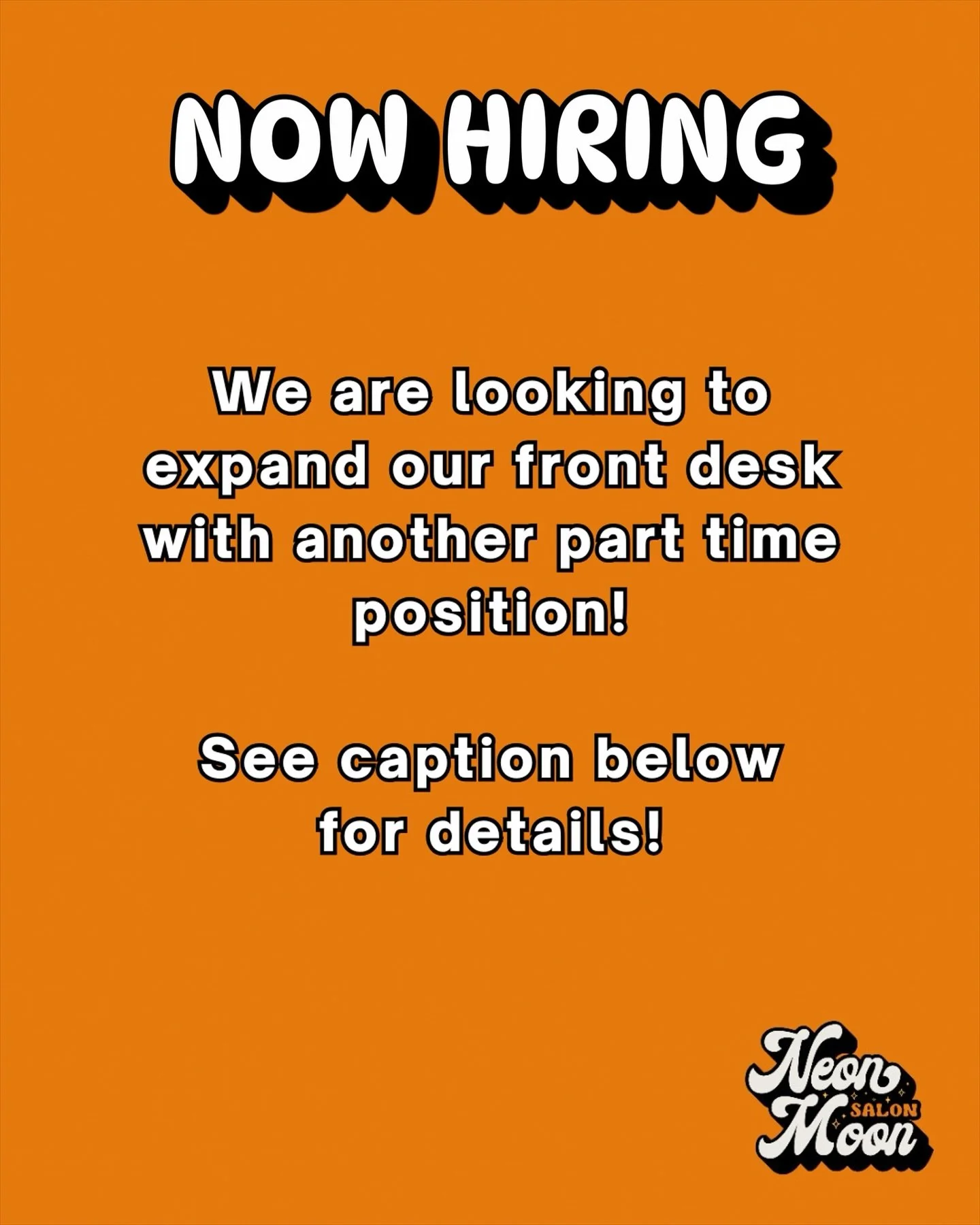 Want to join our team here in West Asheville?👇 

Email your resume to hello@theneonmoonsalon.com 📲

- salon or spa experience encouraged but not a requirement 
- flexible part time hours
- work from home and in person hours