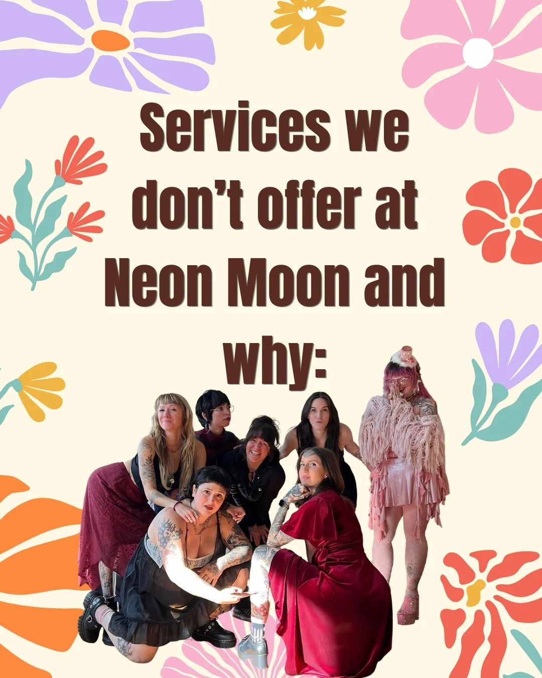 SERVICES WE DON&rsquo;T OFFER AT NEON MOON &amp; WHY!

💜 we ARE your go-to salon for low maintenance, specialized haircuts 💜

@neonmoonsalon 🌙
Asheville, NC 

Asheville hair salon &bull; Asheville haircuts &bull; low maintenance haircuts