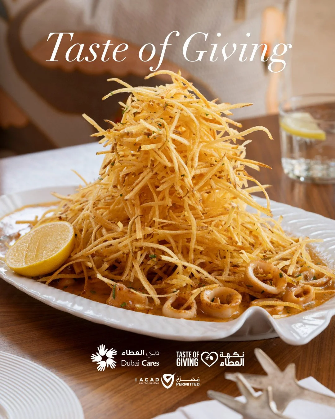 Enjoy our flavorful Calamari Mozambique while supporting a great cause. We’re proud to be part of the Taste of Giving campaign, where a portion of the proceeds from this dish will be donated towards providing quality education to underprivilege