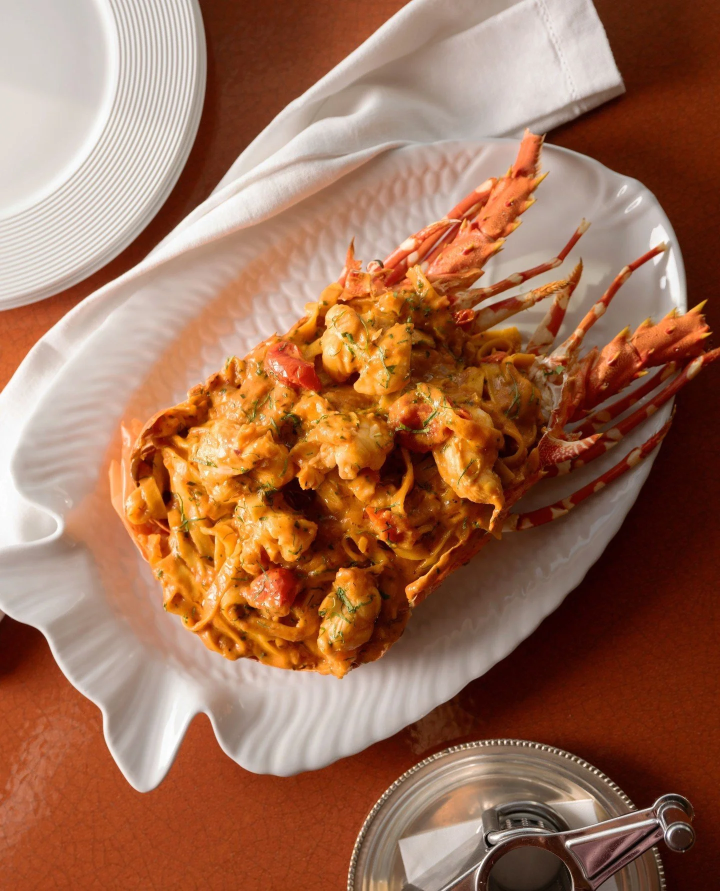 A Flamingo Room classic. Lobster and fresh tagliatelle come together in our Lobster Pasta, finished with roasted cherry tomatoes, chilli, garlic and a touch of cr&egrave;me fra&icirc;che. A winter favourite, served daily from 12pm.⁠
⁠
#flamingoroomdu