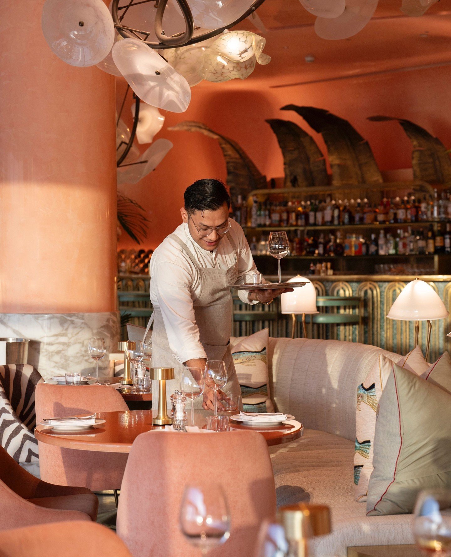 Before the first guests arrive, Sunil and our team brings the room to life one table at a time. A part of the hospitality that defines Flamingo Room.⁠
⁠
#flamingoroombytashas  @thegalleriauae #AtTheGalleria #TheGalleriaAlMaryahIsland