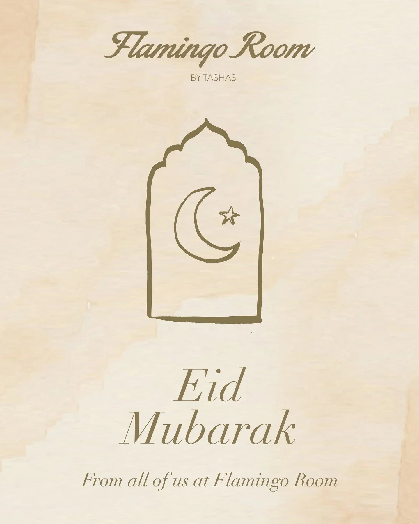 كل عام وأنتم بخير، وعساكم من عواده.⁠
نتمنى لكم عيدًا مليئًا بالفرح، ولمّات الأحبة، ولحظات جميلة حول المائدة.⁠
⁠
May your Eid be filled with joy, togetherness, and memorable moments around the table.⁠
⁠
#flamingoroombytashas #flamingoroomksa #riyadh #