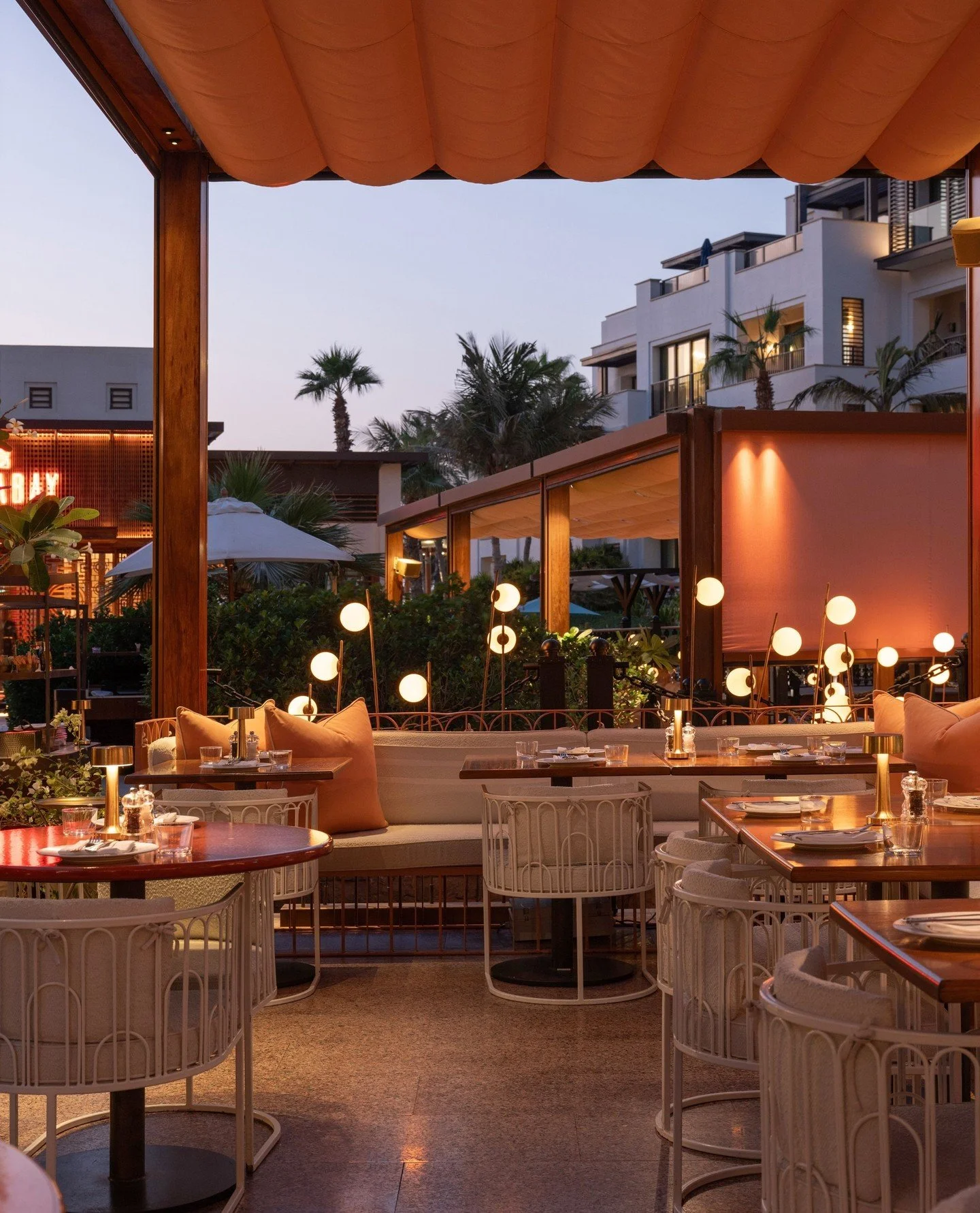 Dine by the water, overlooking the Turtle Lagoon, with warm light and a setting best enjoyed while the season allows.⁠
⁠
Join us at Flamingo Room for long lunches and dinner alfresco.⁠
⁠
#flamingoroom #flamingoroombytashas #uaerestaurants #restaurant
