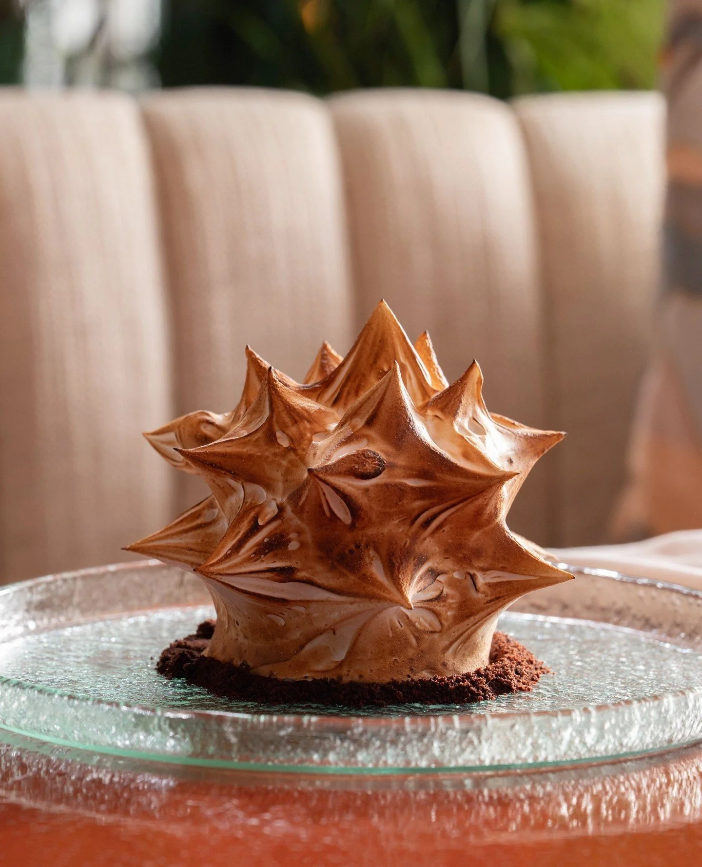 Baked Alaska was never meant to be quiet.⁠
⁠
A nod to old school dining, reworked with chocolate sponge and finished with warm chocolate sauce for a more decadent take on a classic.⁠
⁠
Served tableside, with the option to flamb&eacute;, it&rsquo;s th