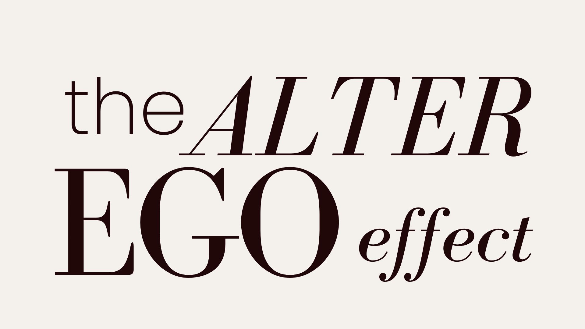 Your Alter Ego Advantage: Secret Identities of Elite Performers for Moments that Matter
