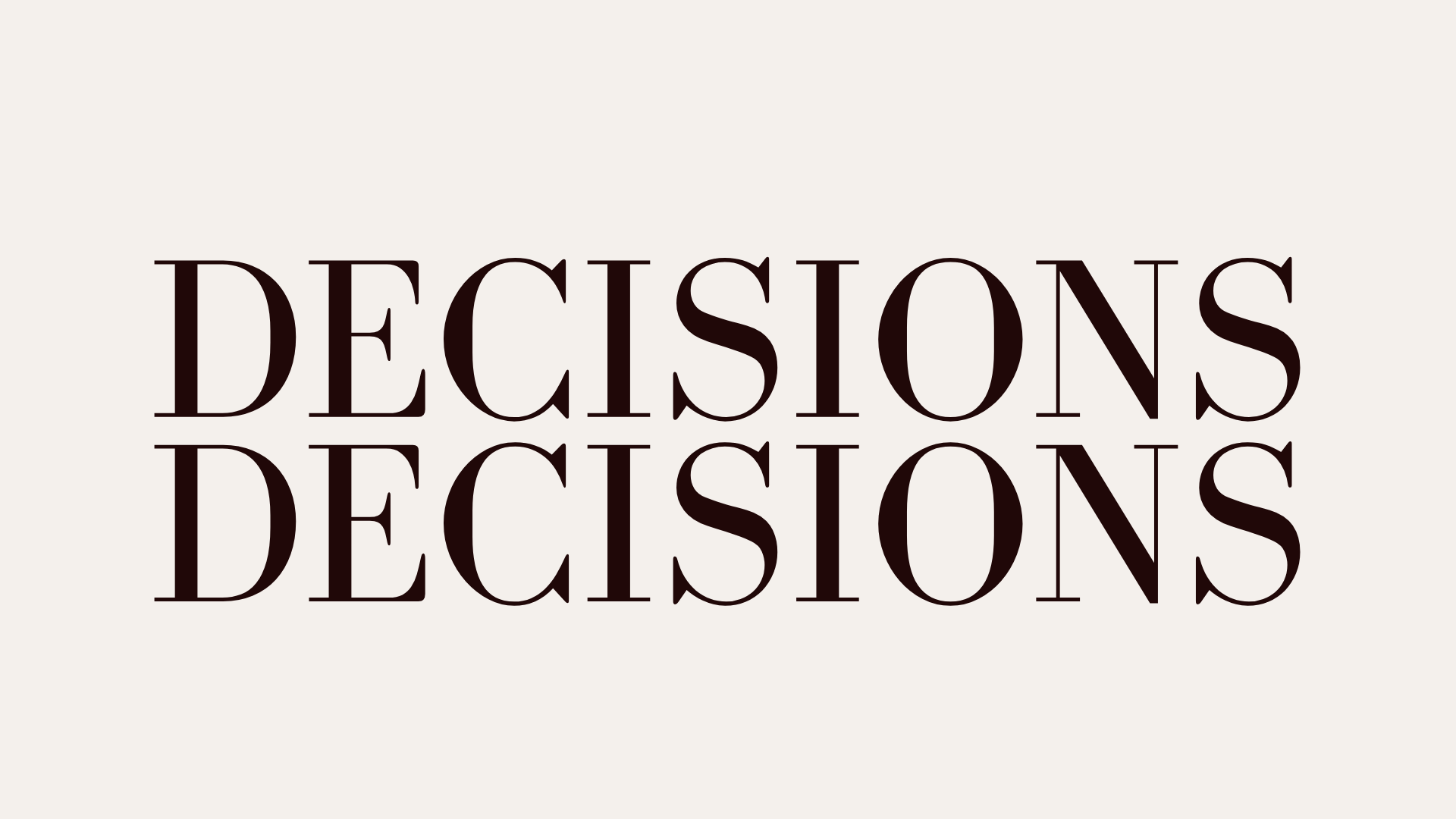 The most important decision you can make for your personal brand