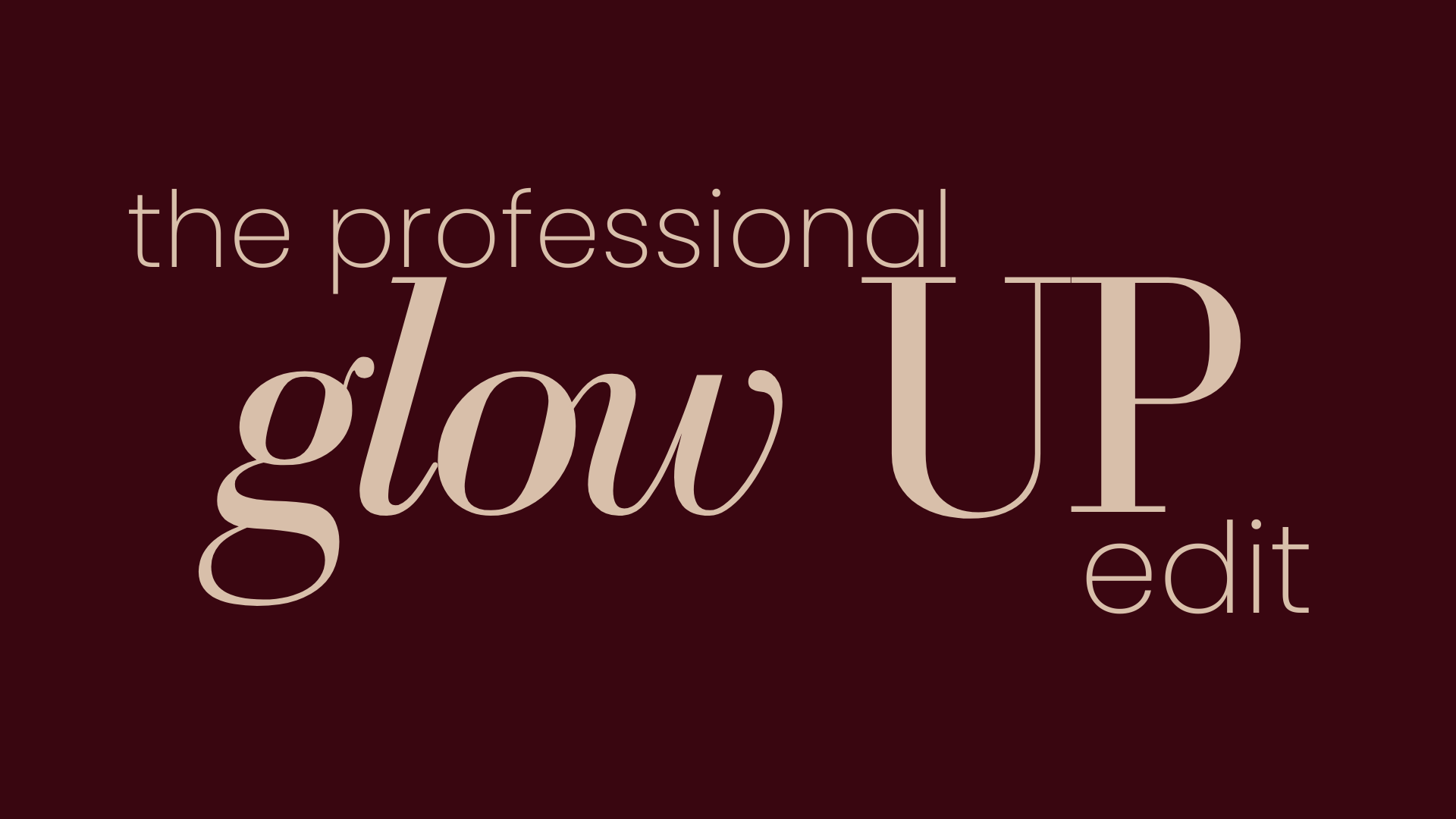 Small, yet impactful, ways to glow up your personal brand in 2026