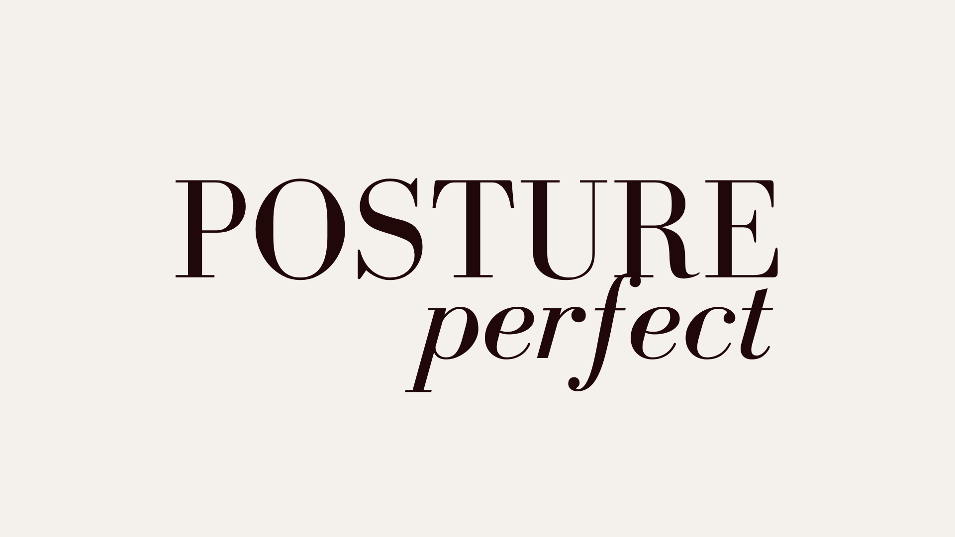 Your posture projects volumes for your personal brand (&amp; mind)