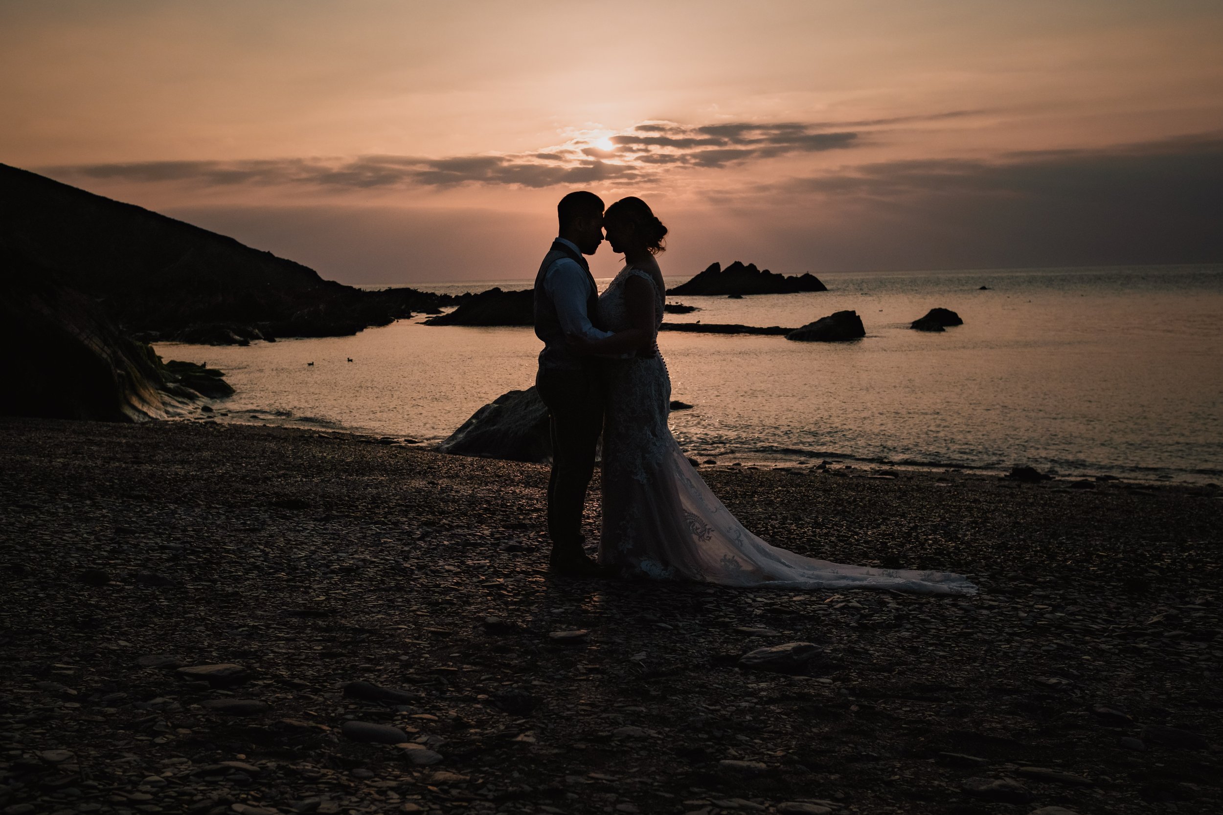 Sunset at Tunnels Beaches Wedding Venue