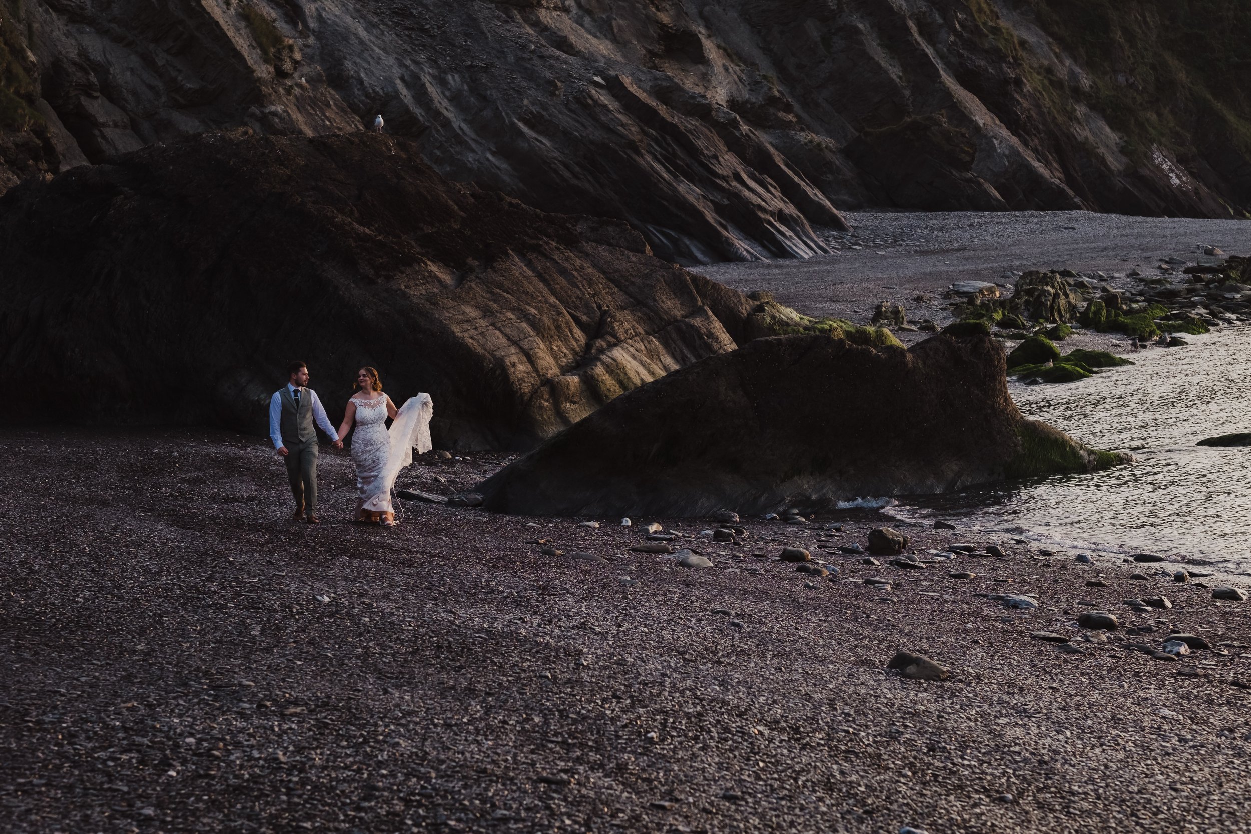 Tunnels beaches wedding venue at Sunset