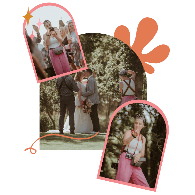Meet your Guildford wedding photographer, Jess living her best life at a recent wedding in Hampshire. Beach front wedding venue.