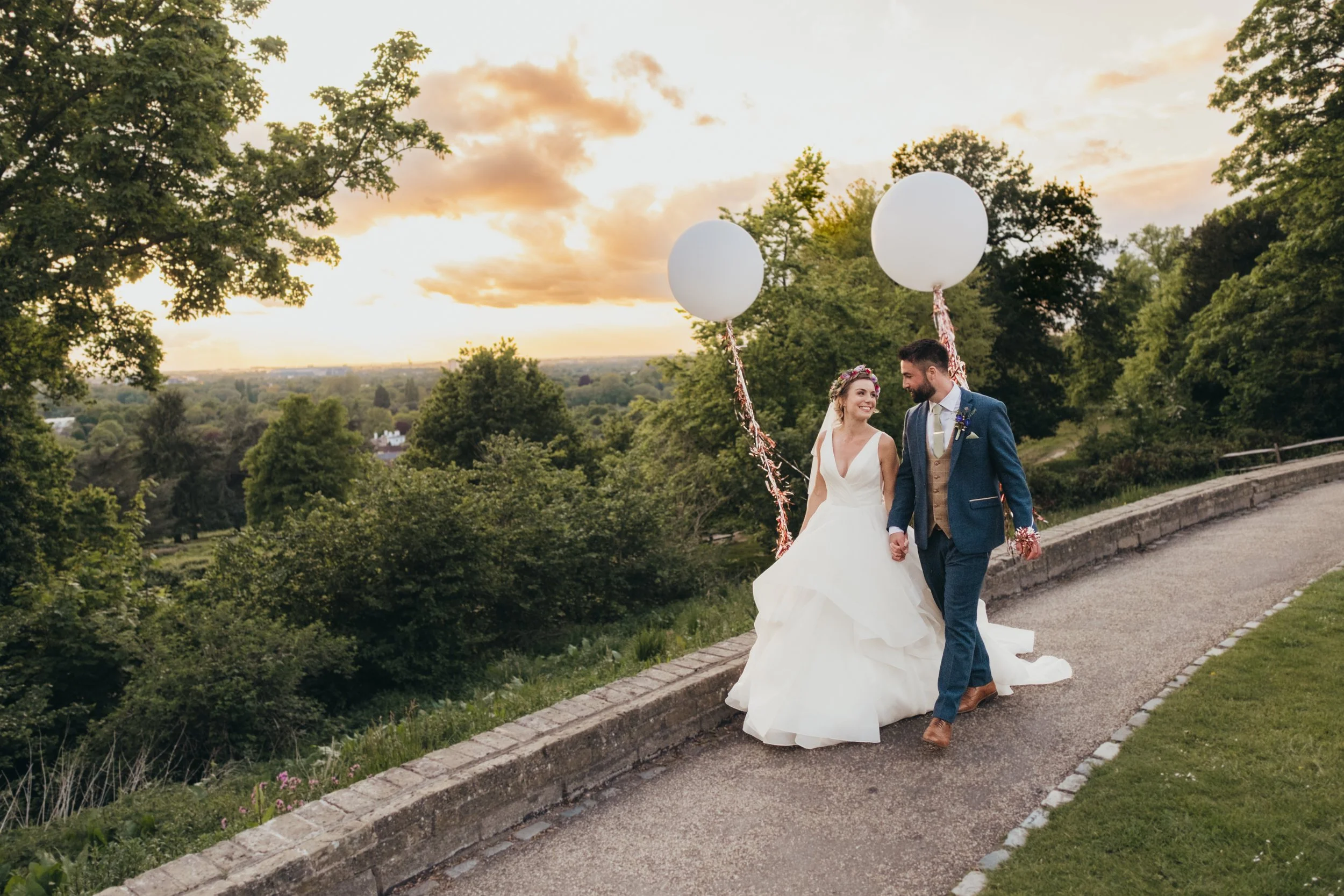 Pembroke Lodge couple enjoying the sunset. 