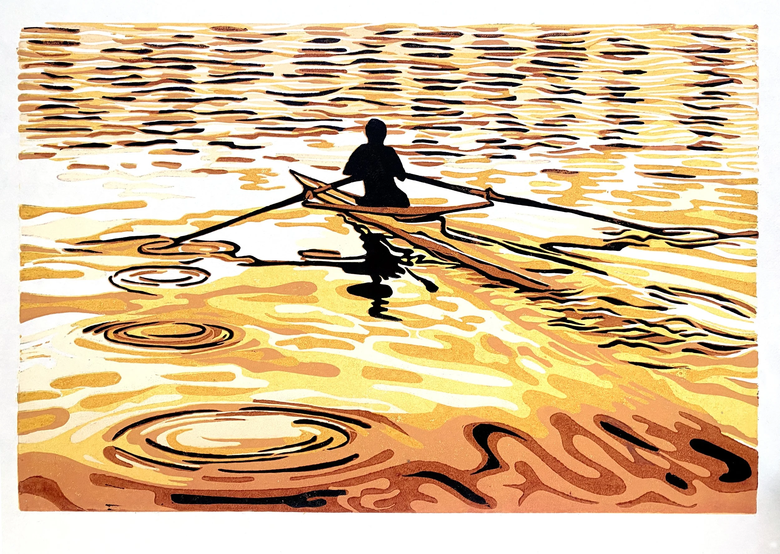 Sculling at Sunset