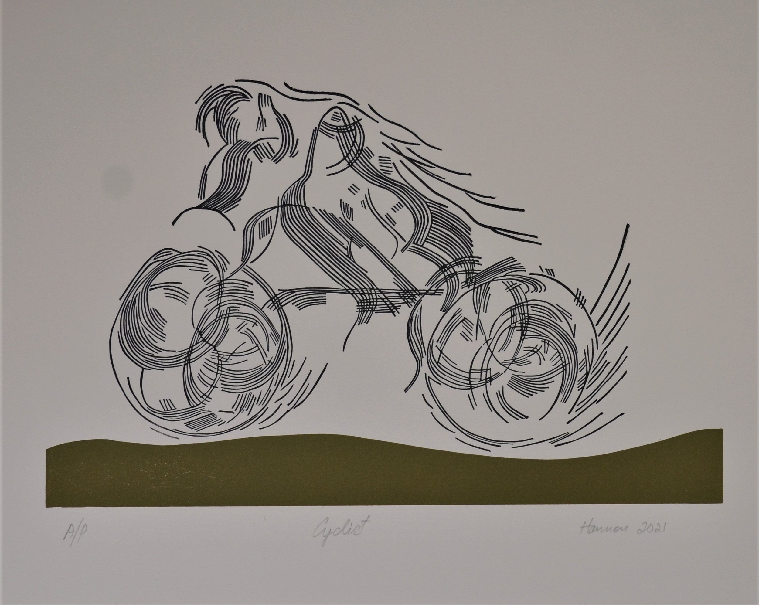 Cyclist - linocut.JPG