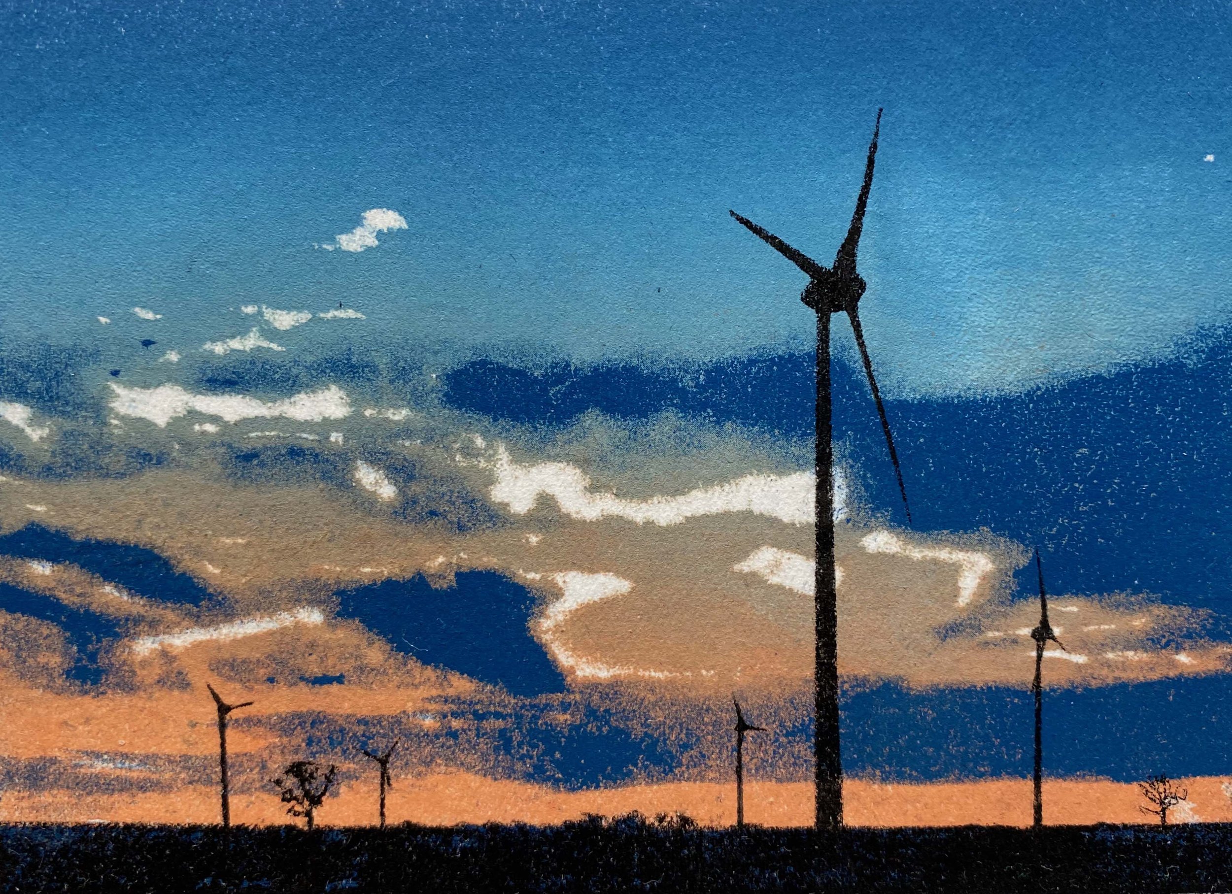  Driving Home  
Lithograph 
34 x 30cm