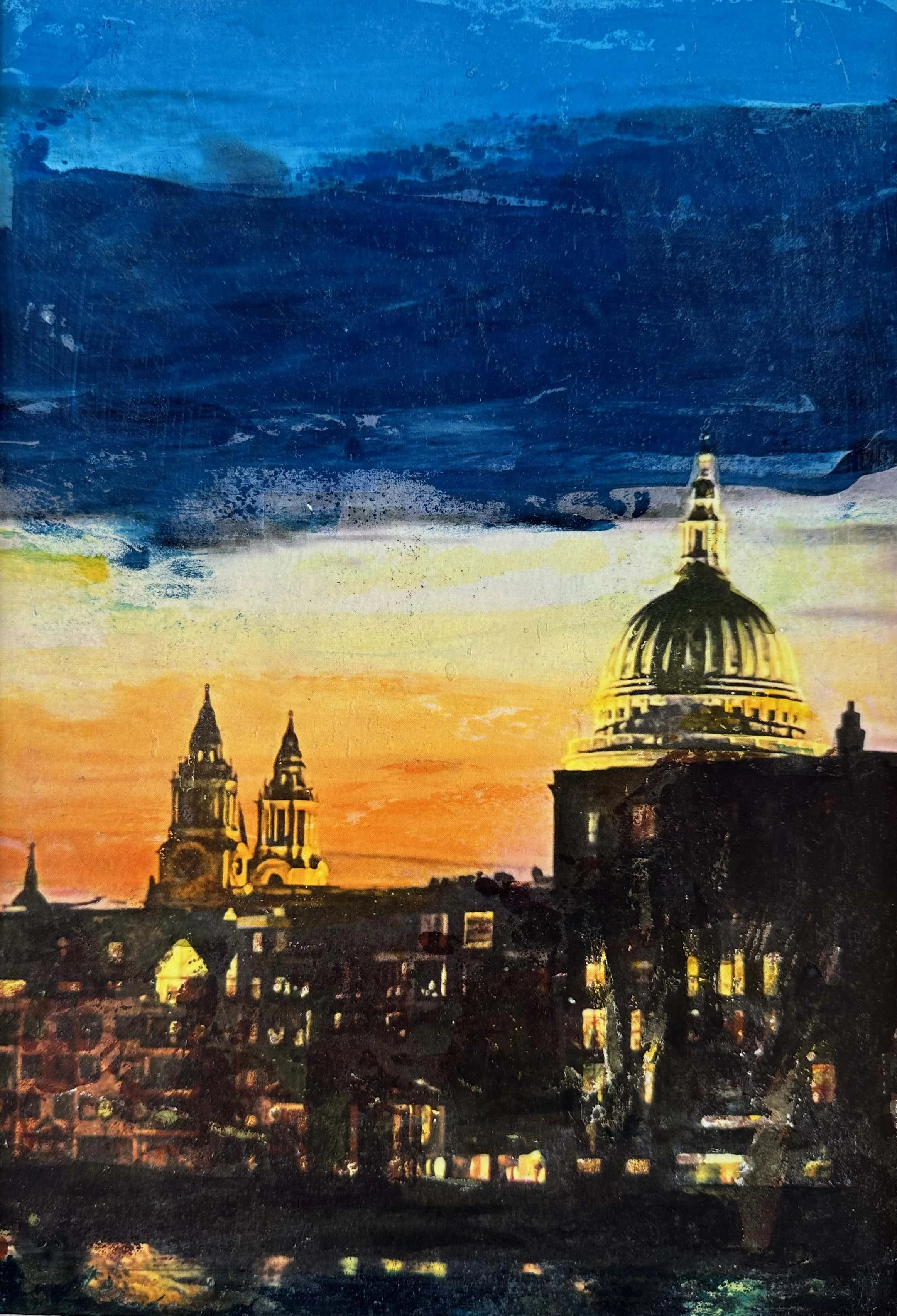  Looking to St Paul’s  
Monoprint & lithograph 
11 x 8 cm