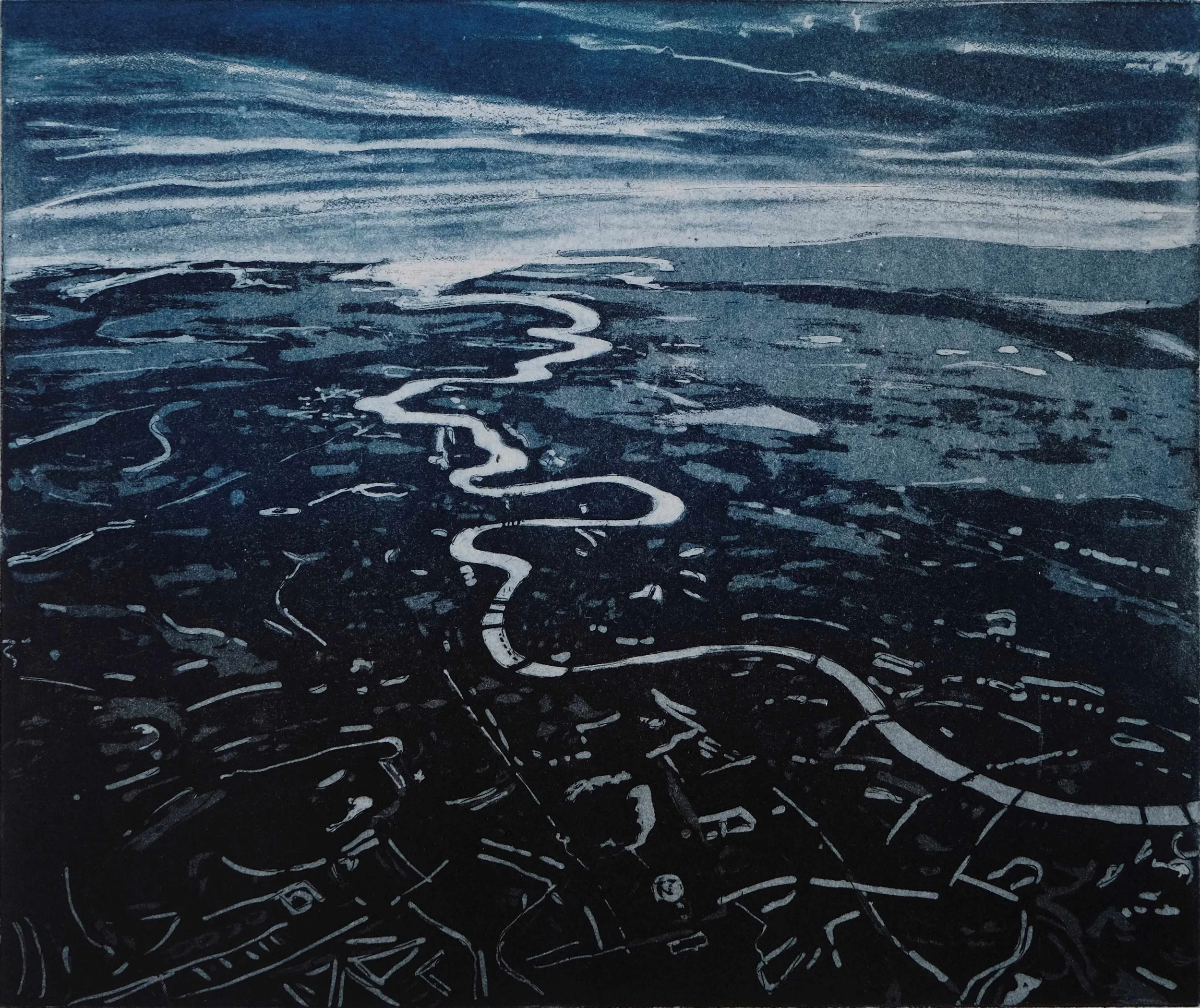 The Thames, Looking East - Peg Morris