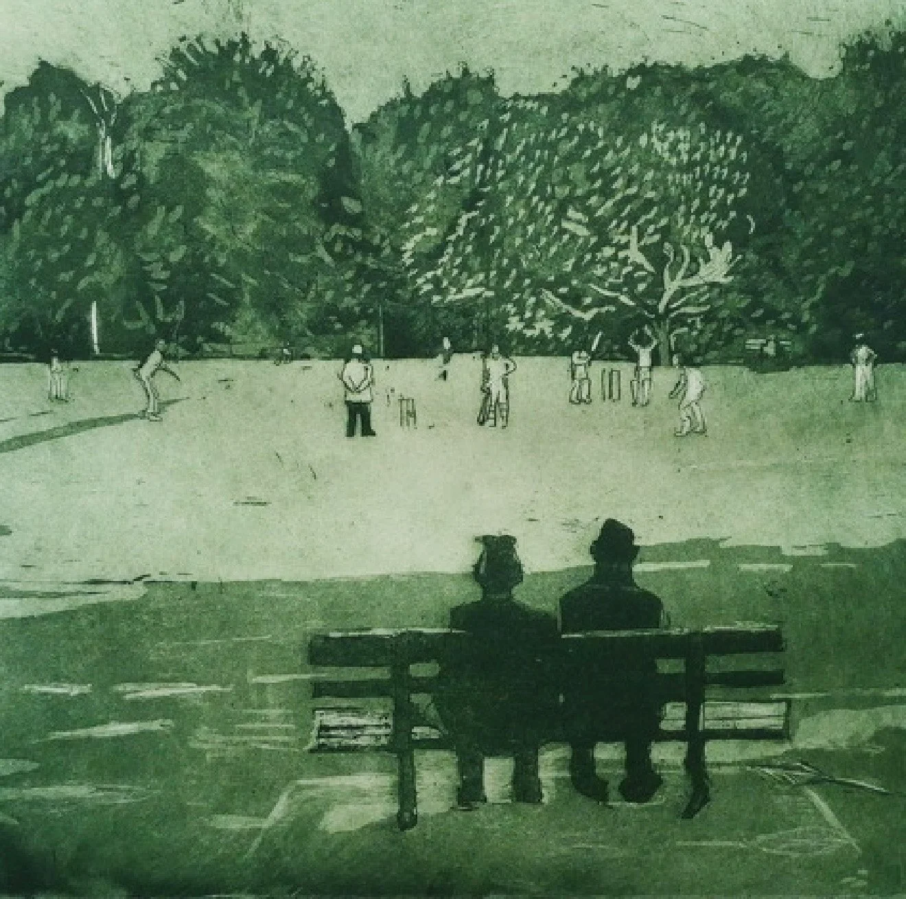  Yvonne Guerrier  
Cricket on the green 