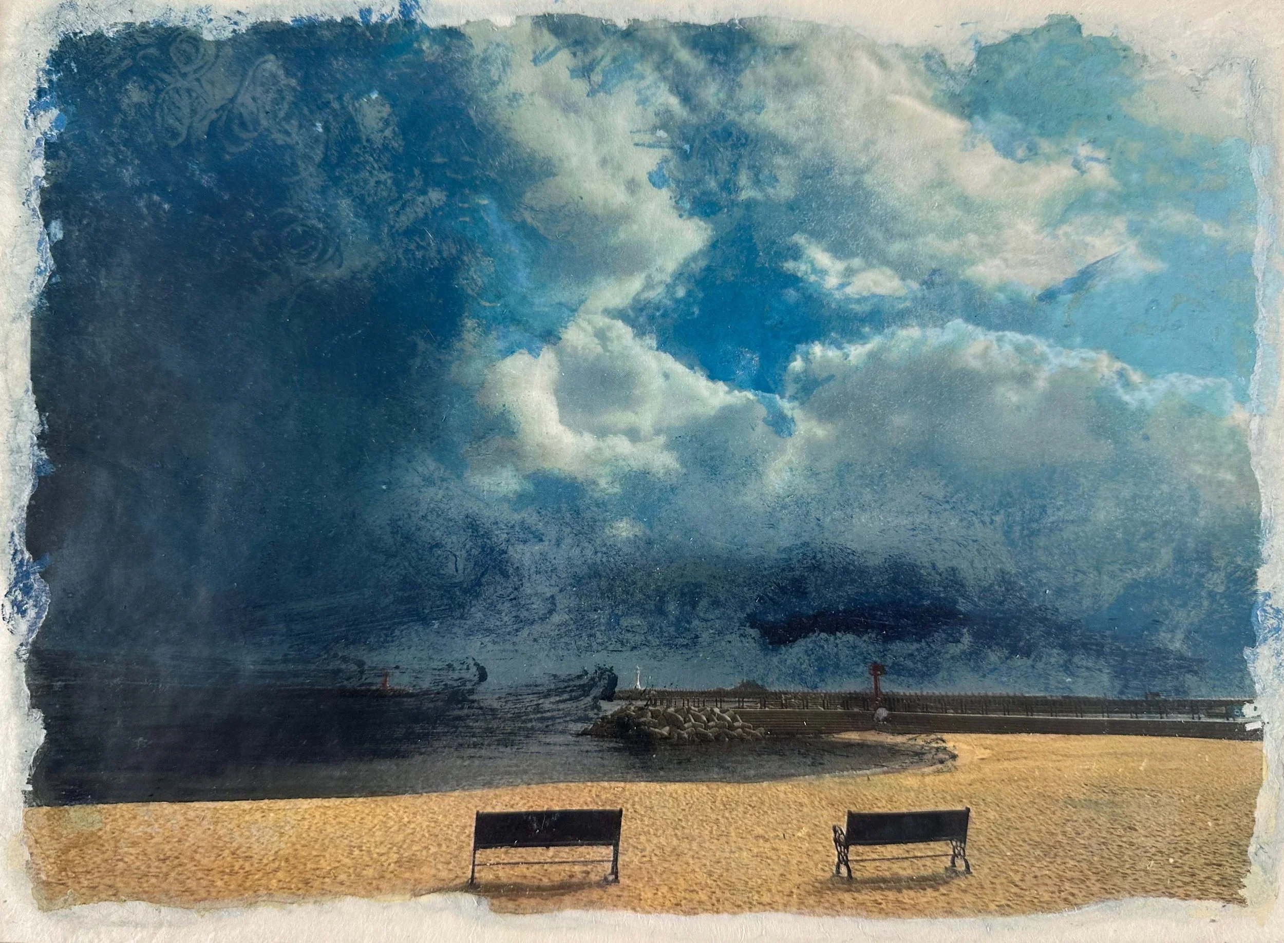  Weather Coming In  
Lithograph & Image Transfer 
28 x 20 cm