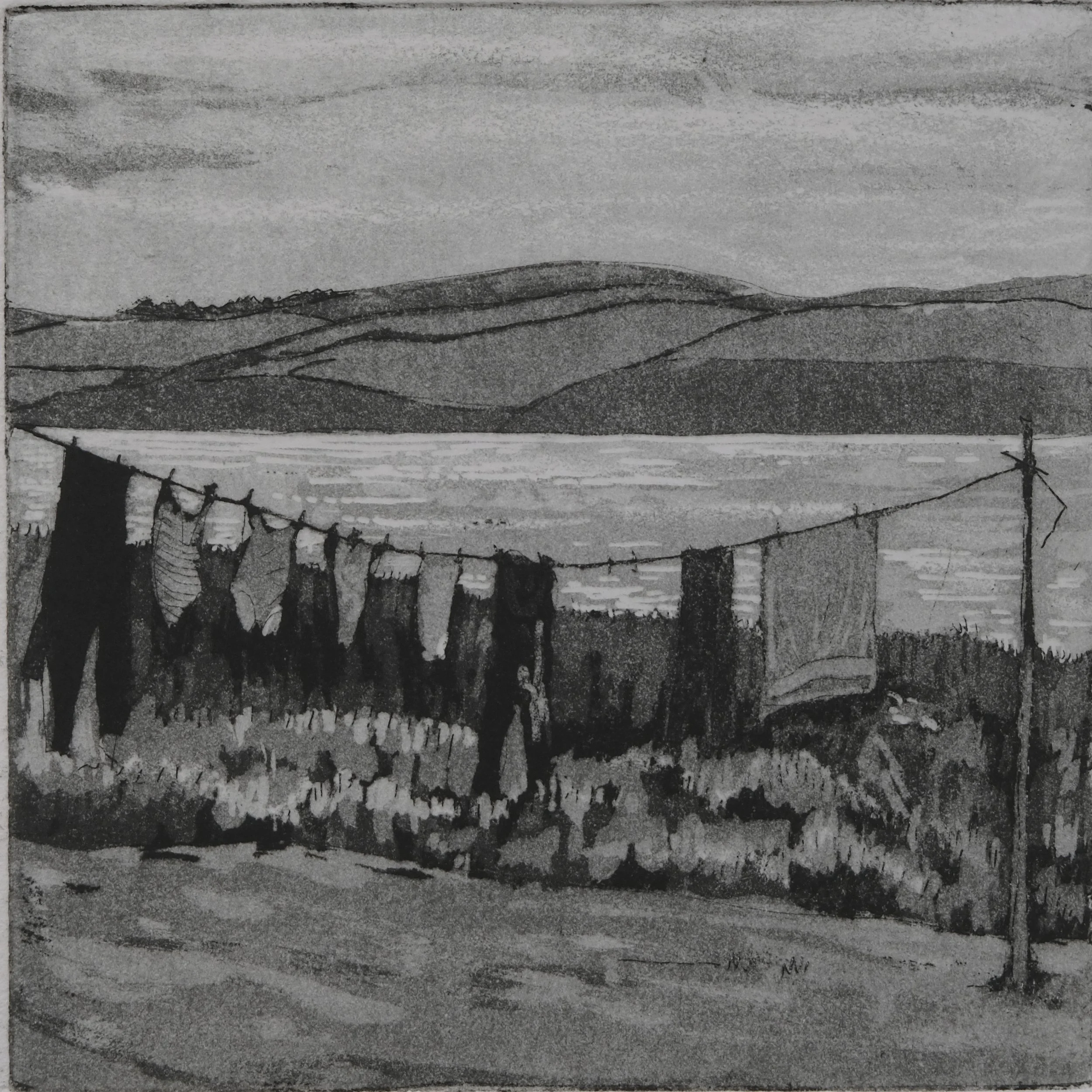Washing Line, Polzeath - Peg Morris