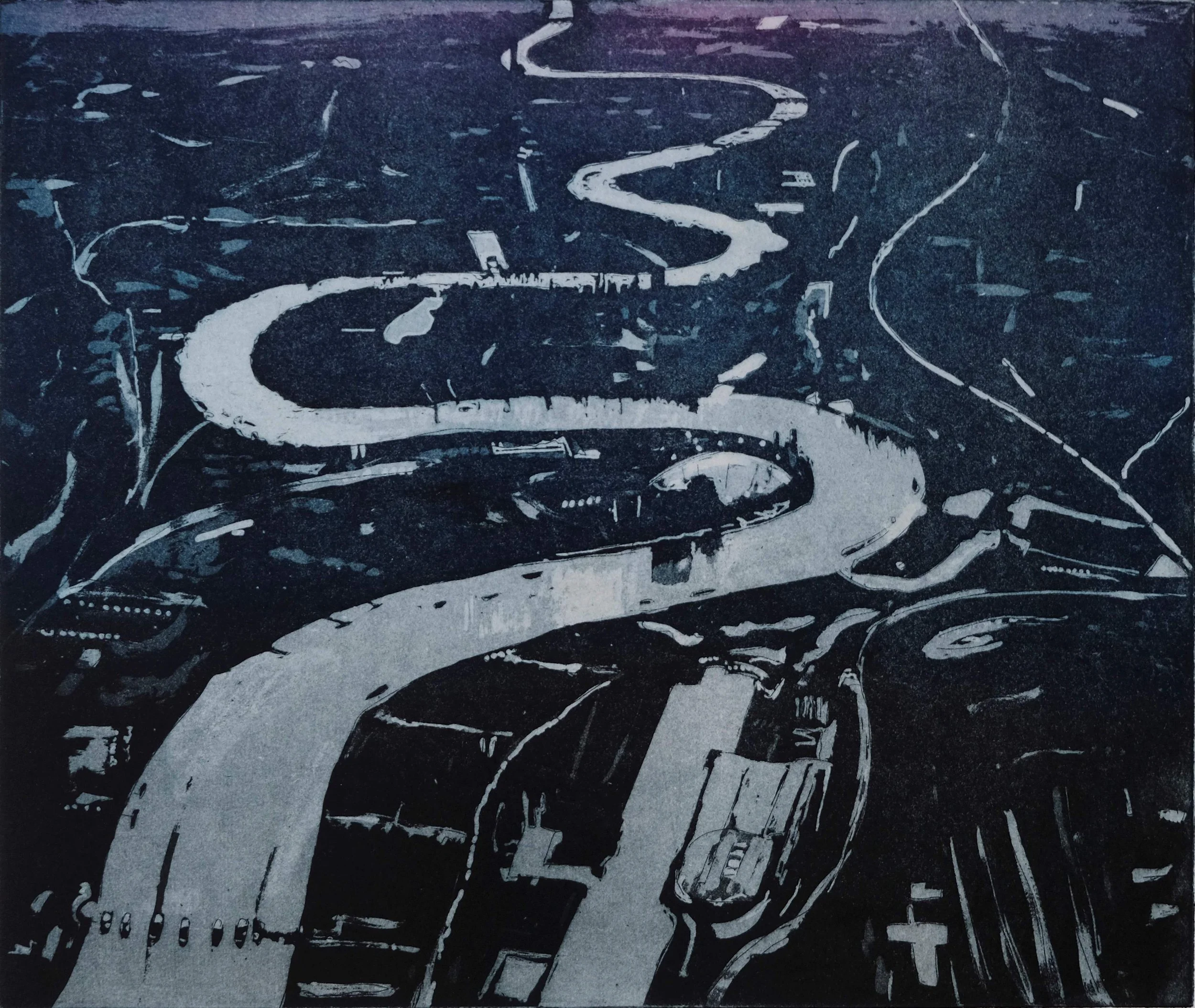 The Thames, Looking West - Peg Morris