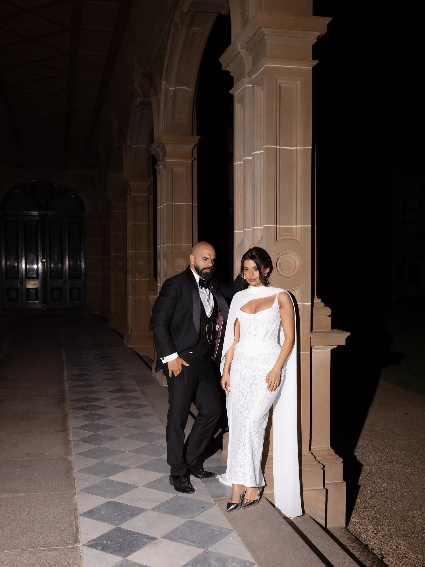 The chic second look, flash shots under mansion arches, the energetic traditional dancing and our favourite film portraits from Georgia &amp; George&rsquo;s stunning wedding day at Werribee Mansion. 

Photography @laestefilmphotography
@laestefilm

C
