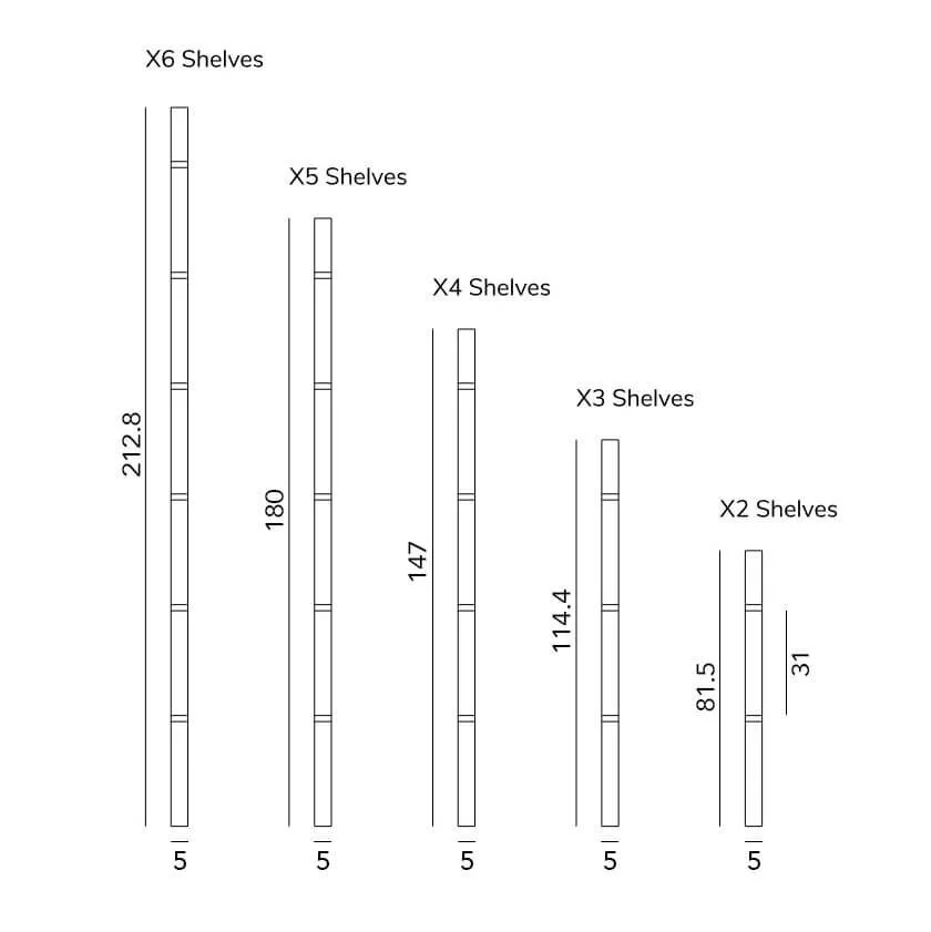 Mortise Board Shelves — Lozi Designs