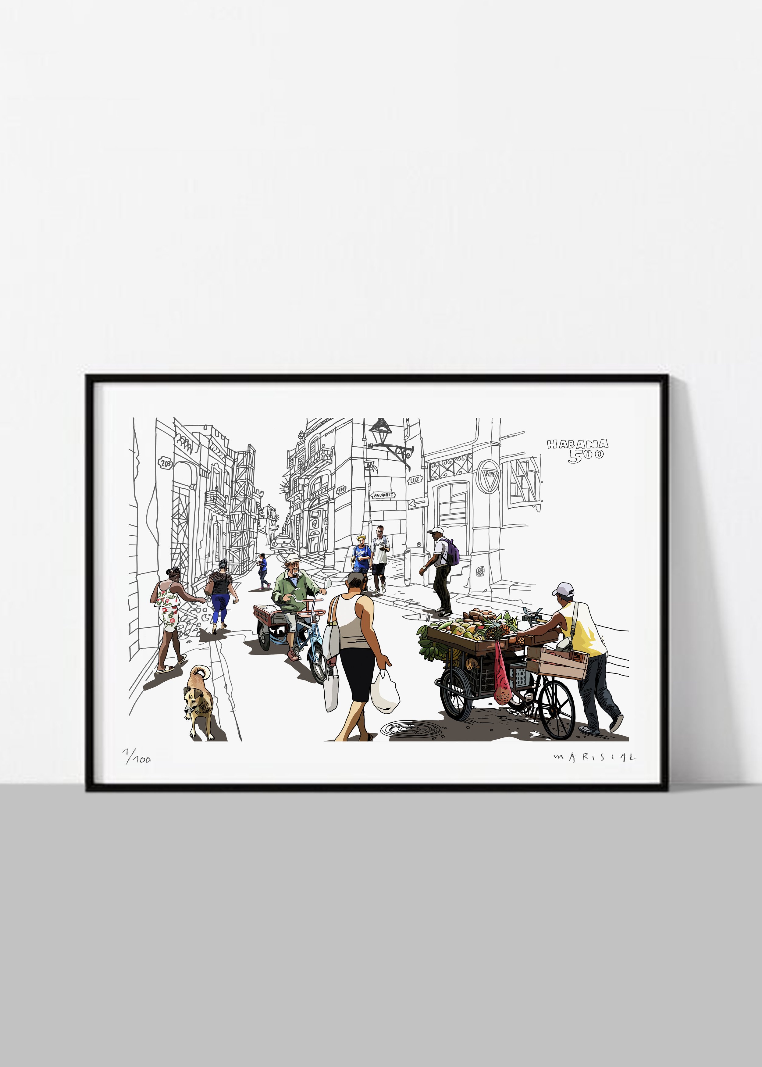 Ilustracion la habana vieja hoy de javier mariscal