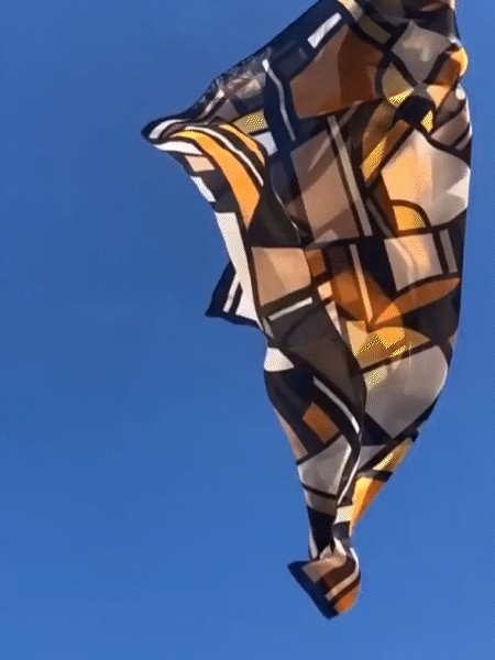 Pañuelo de seda Cubista