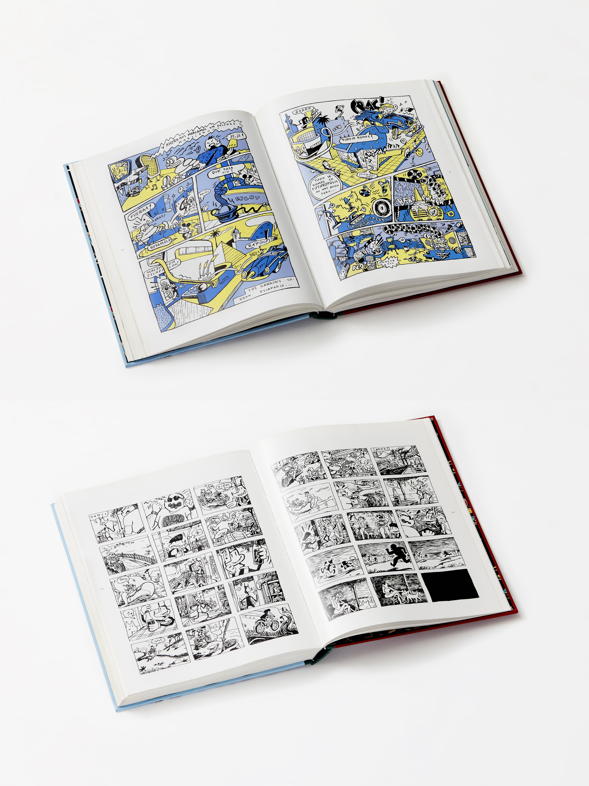 Paginas interiores del libro Los Garriris de Javier Mariscal