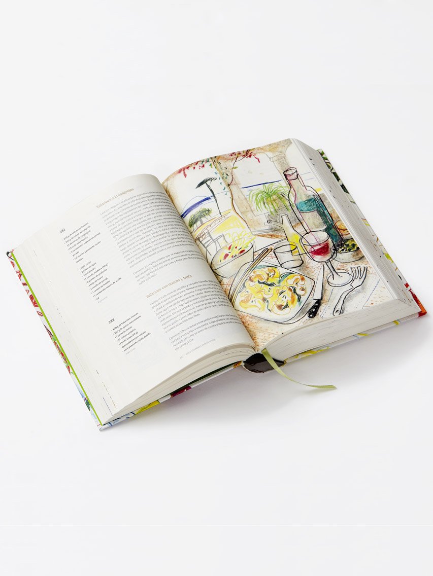 Alianza editorial re-edita el libro de 1080 recetas de cocina de Simone Ortega Klein, en la edición especial ilustrada por Javier Mariscal.